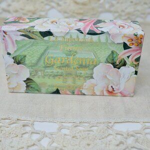 La Saponeria Firenze GARDENIA Luxury Scented Soap Bar Tuscany Italy 10.5 oz NIB